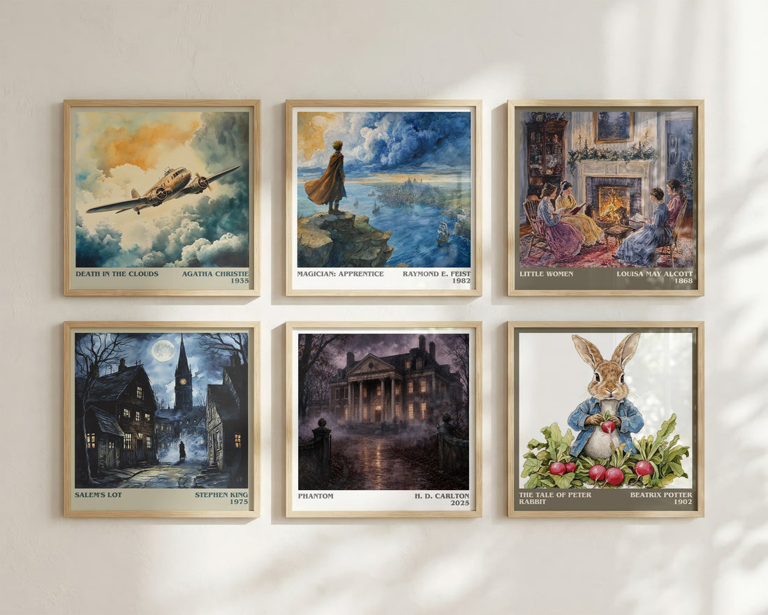 Phantom literary art print colour and style options – H. D. Carlton book art
