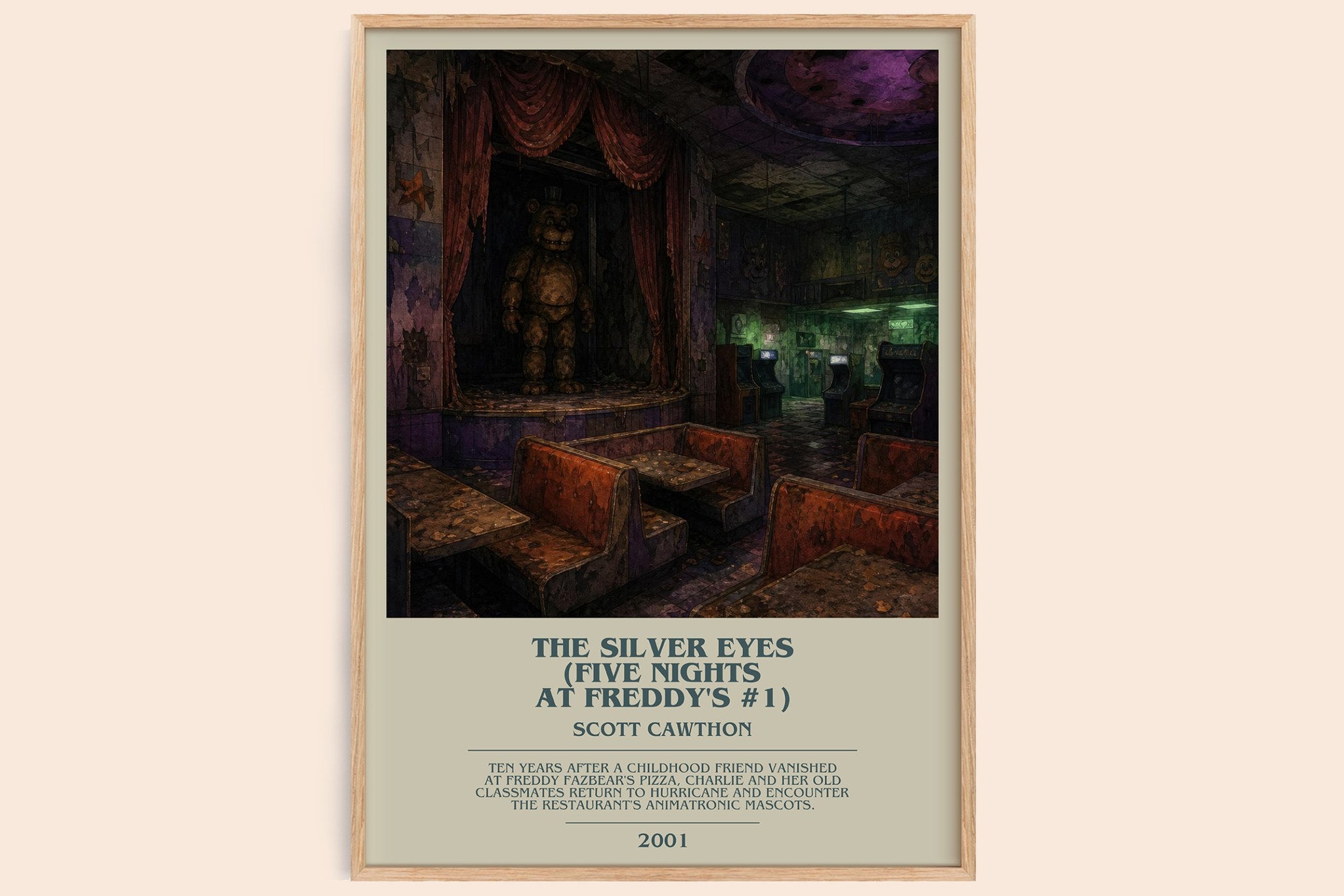 Silver Eyes (Five Nights At Freddy's #1) Bookish Wall Art by Scott Cawthon