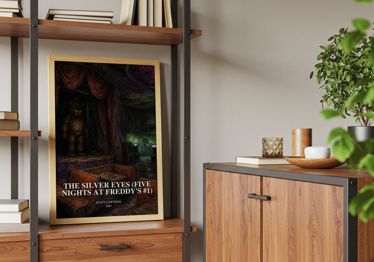 The Silver Eyes (Five Nights At Freddy's #1) book watercolour illustration paper finish options – matte satin gloss