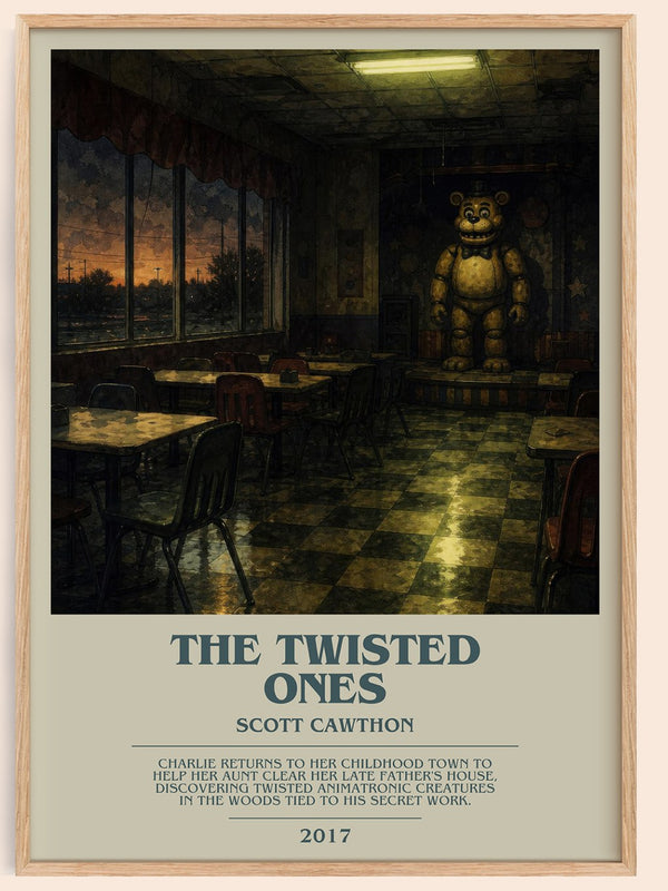 The Twisted Ones bookish book poster by Scott Cawthon – framed literary art print