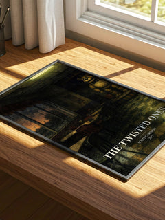 The Twisted Ones watercolour book poster framed on wall – horror wall art