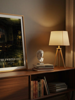 The Twisted Ones watercolour print on bookshelf – Scott Cawthon fan gift