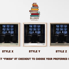 Survival literary print in frame leaning in hallway – horror wall art