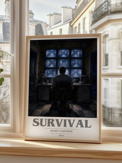 Survival book cover poster colour and style options – Scott Cawthon book art