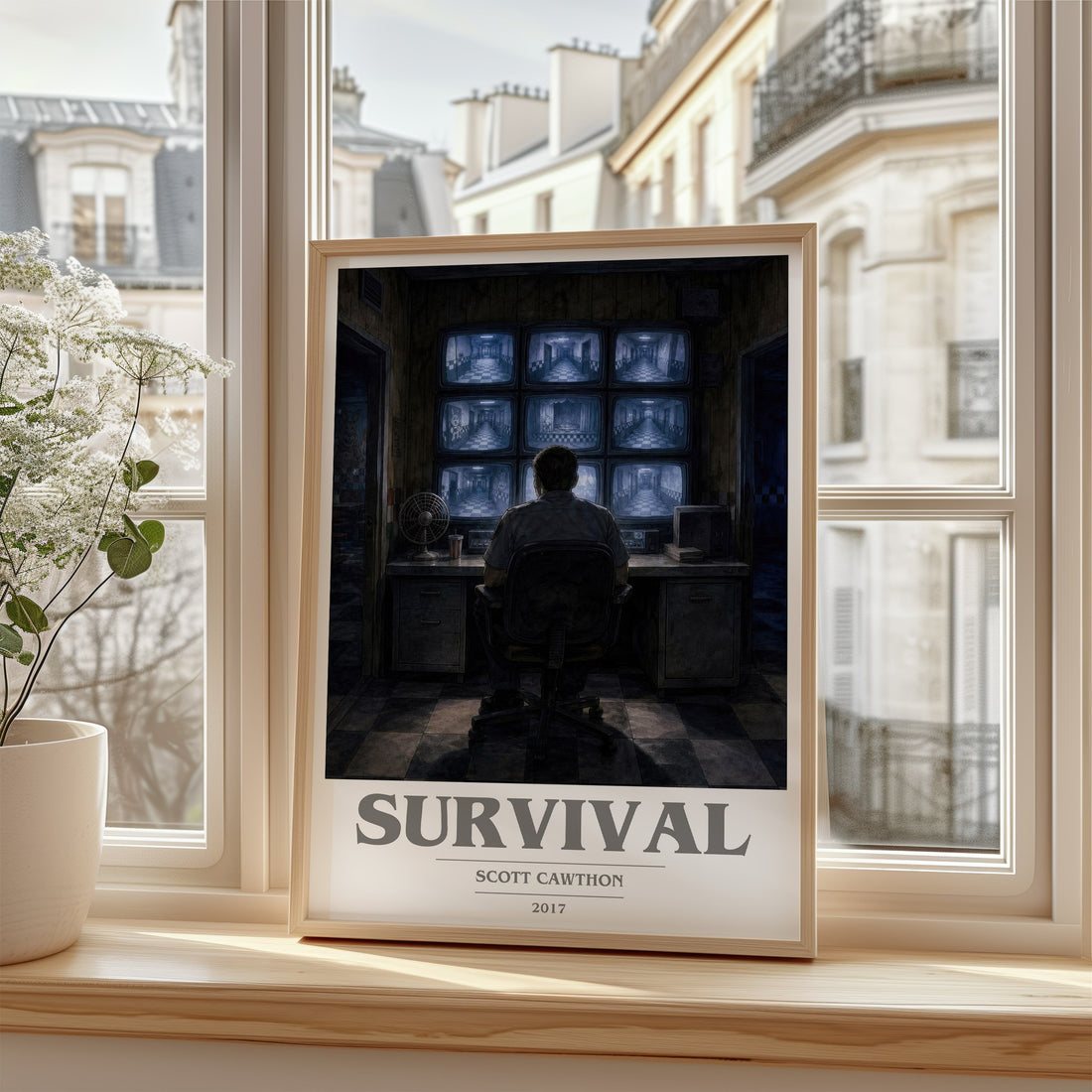 Survival book cover poster colour and style options – Scott Cawthon book art