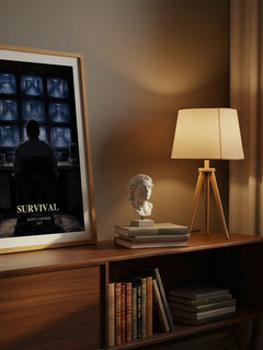 Survival watercolour print on bookshelf – Scott Cawthon fan gift