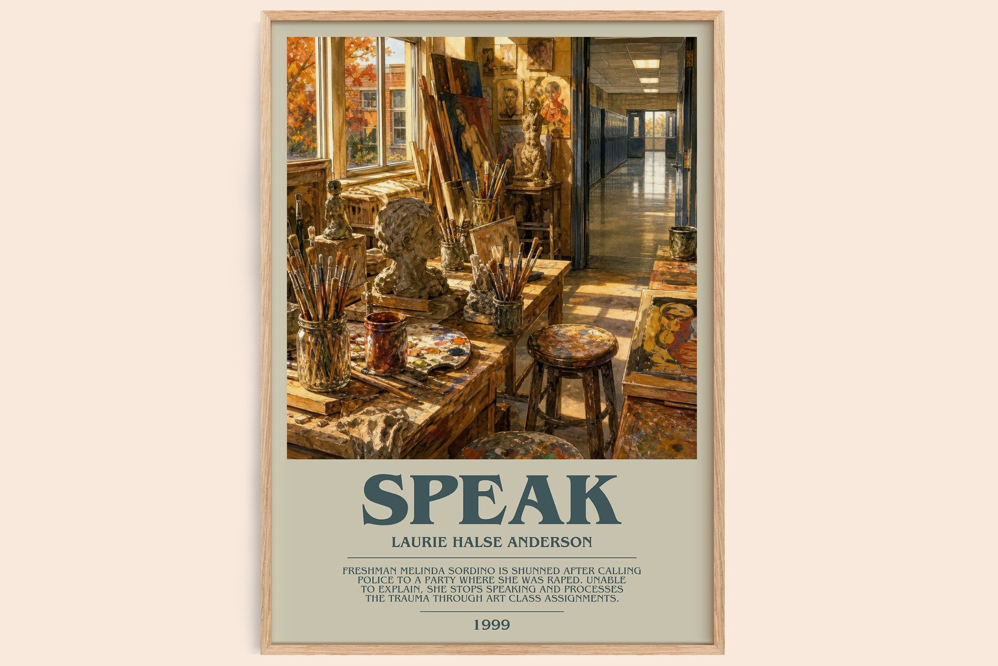Speak Bookish Wall Art by Laurie Halse Anderson