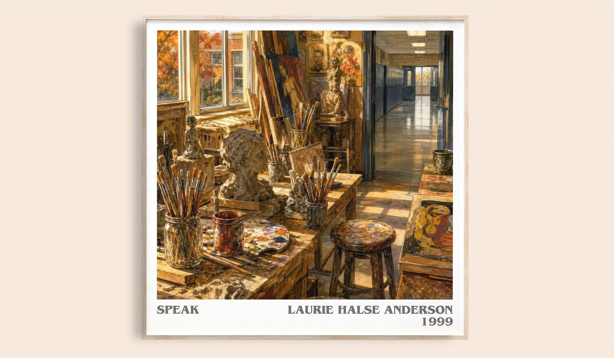 Speak Literary Art Print by Laurie Halse Anderson