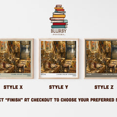 Speak literary print in frame leaning in hallway – young adult wall art