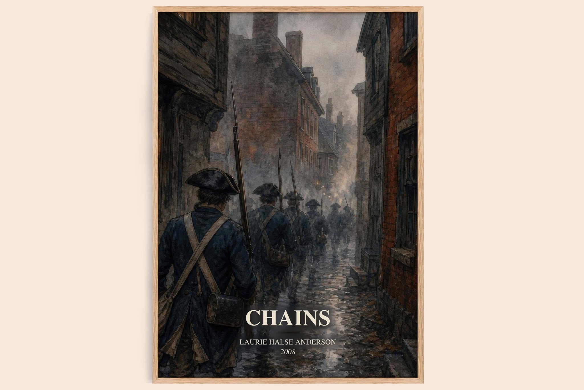 Chains Book Watercolour Illustration by Laurie Halse Anderson