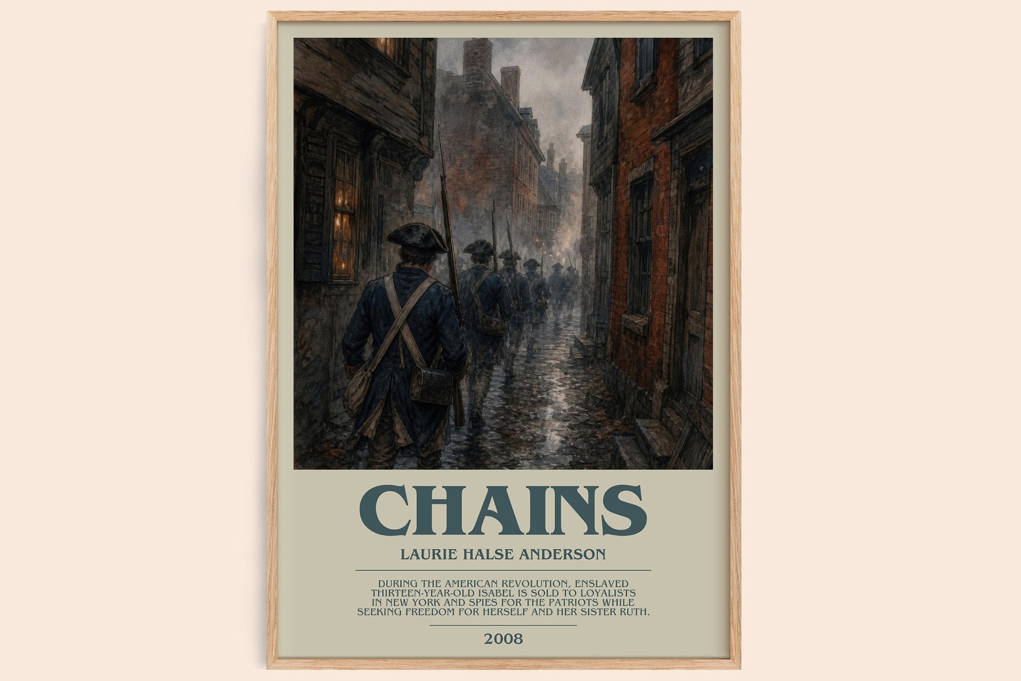 Chains Bookish Wall Art by Laurie Halse Anderson