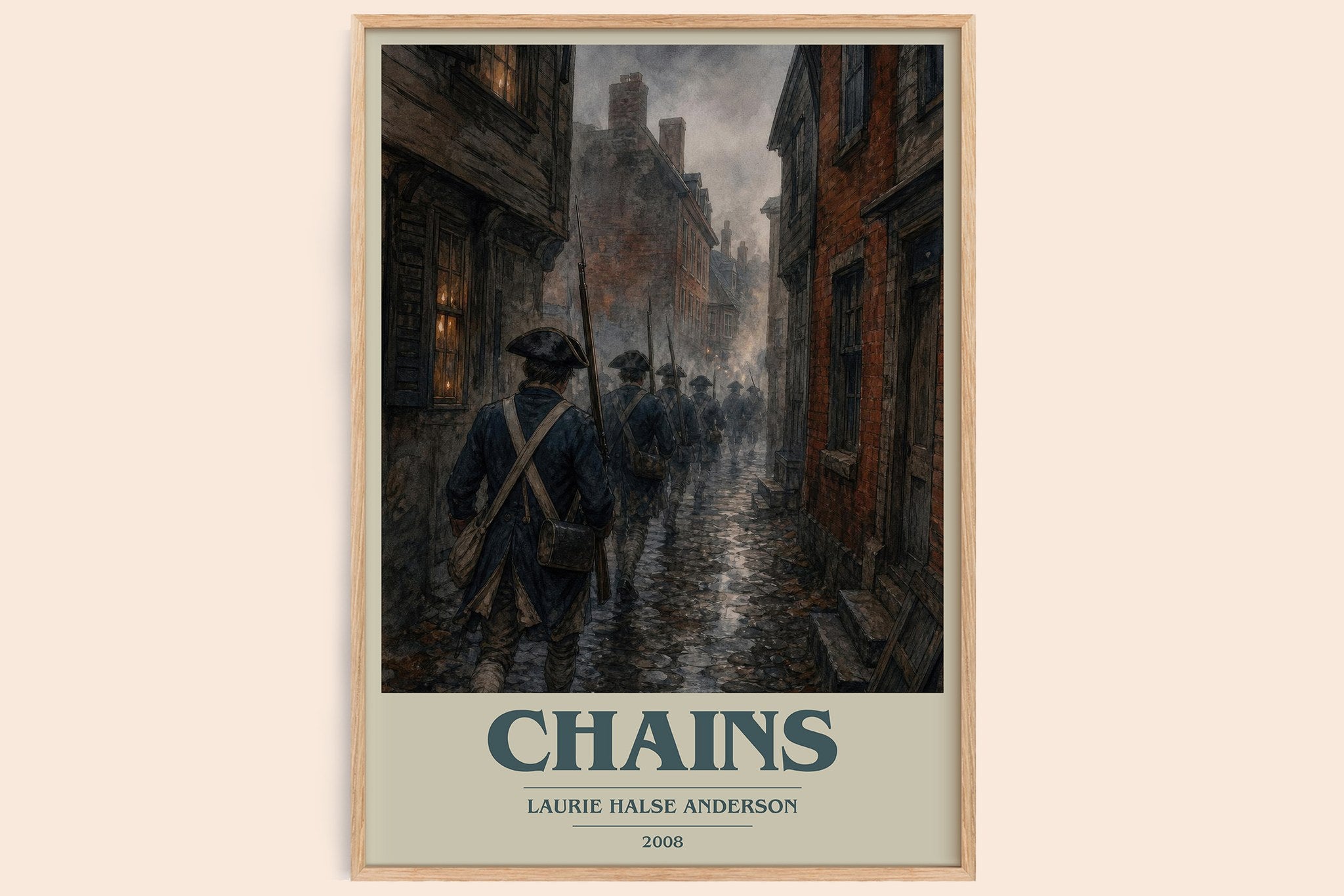 Chains Book Cover Poster by Laurie Halse Anderson