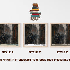 Chains literary print in frame leaning in hallway – historical fiction wall art
