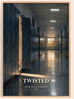 Twisted watercolour book poster by Laurie Halse Anderson – framed literary art print