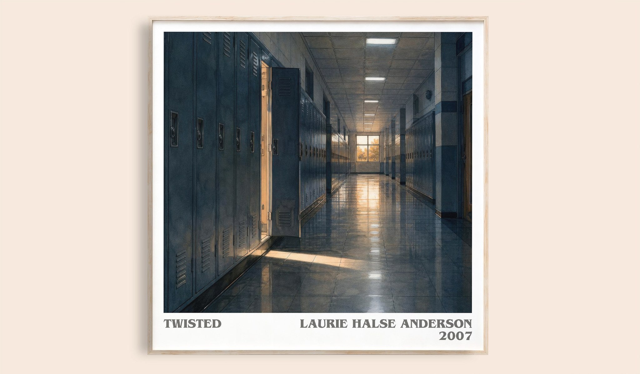 Twisted Literary Art Print by Laurie Halse Anderson