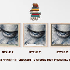 Blink literary print in frame leaning in hallway – non fiction wall art