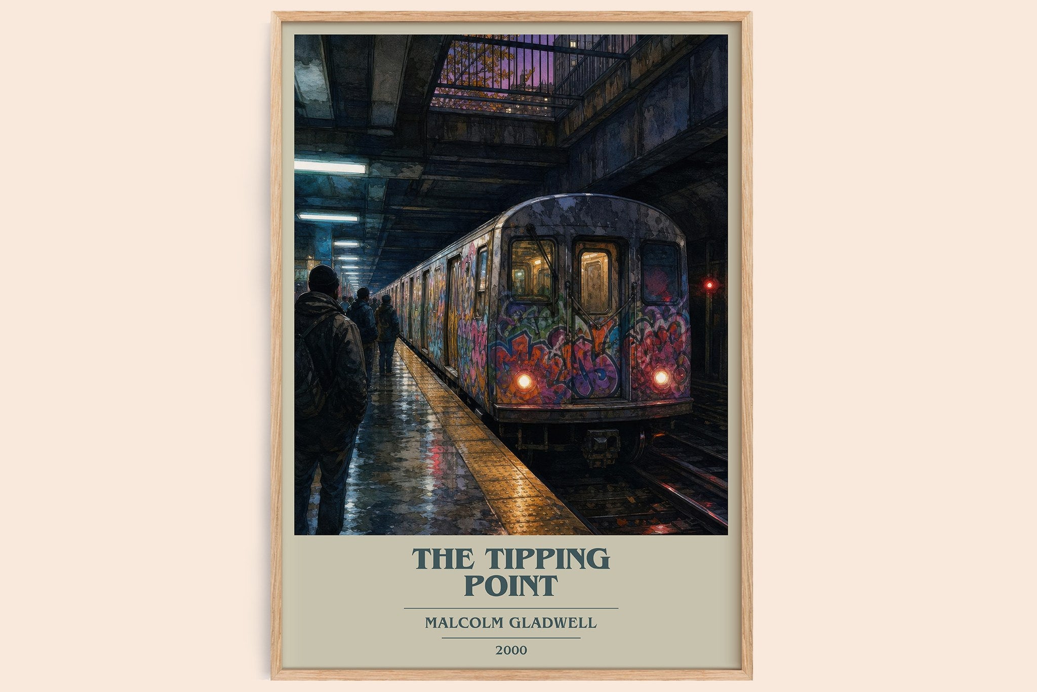 The Tipping Point Book Cover Poster by Malcolm Gladwell