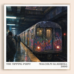 The Tipping Point Literary Art Print by Malcolm Gladwell – image 1