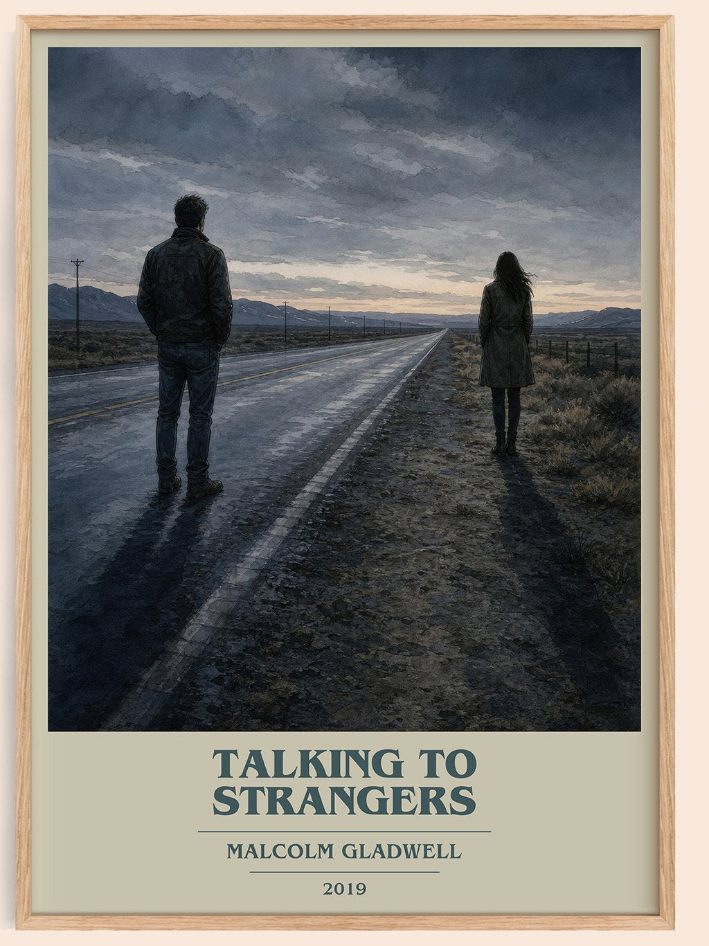 Talking to Strangers book cover book poster by Malcolm Gladwell – framed literary art print