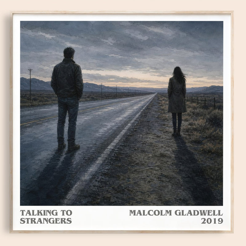 Talking to Strangers literary book poster by Malcolm Gladwell – framed literary art print