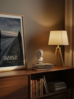 Talking to Strangers watercolour print on bookshelf – Malcolm Gladwell fan gift