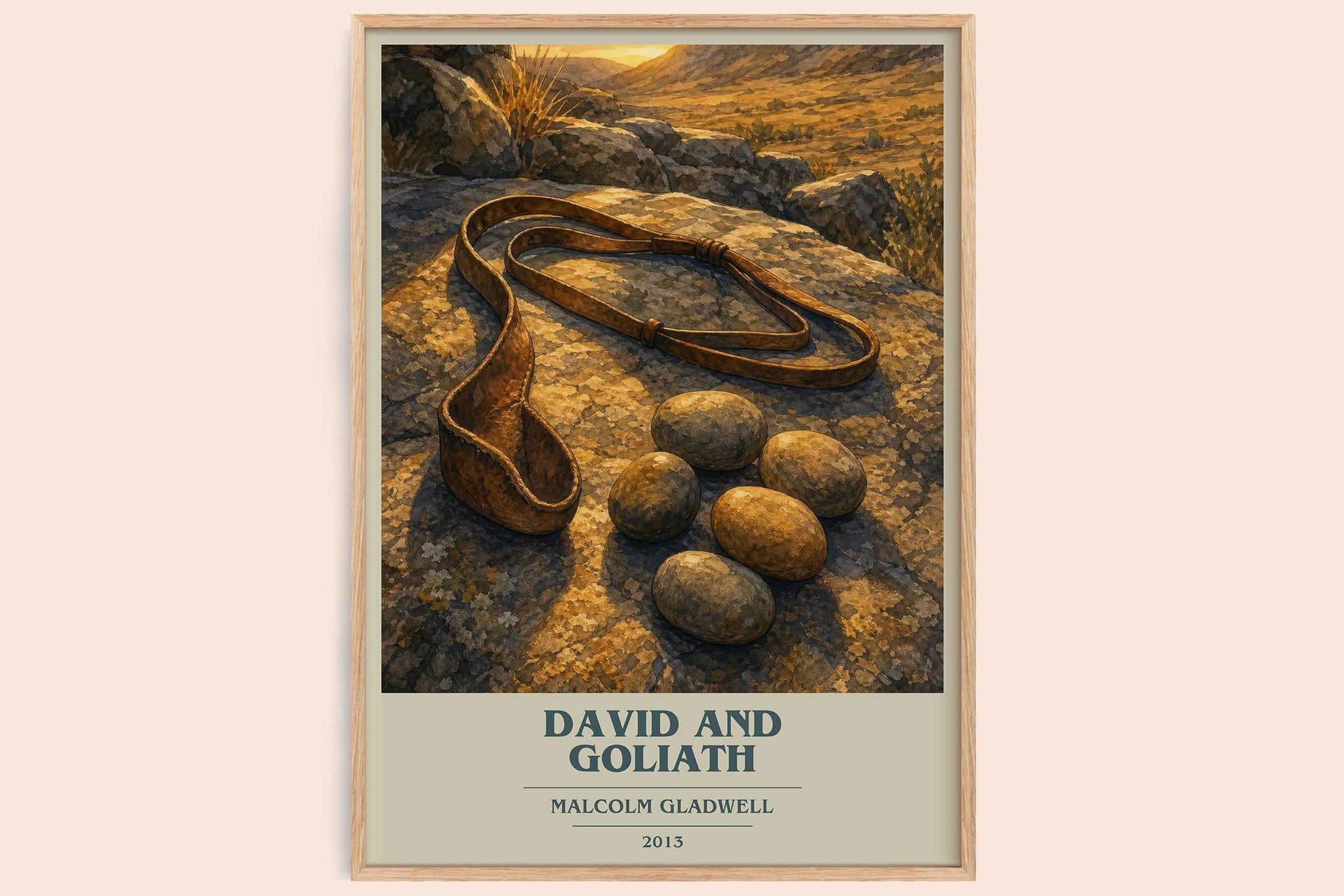 David and Goliath Book Cover Poster by Malcolm Gladwell