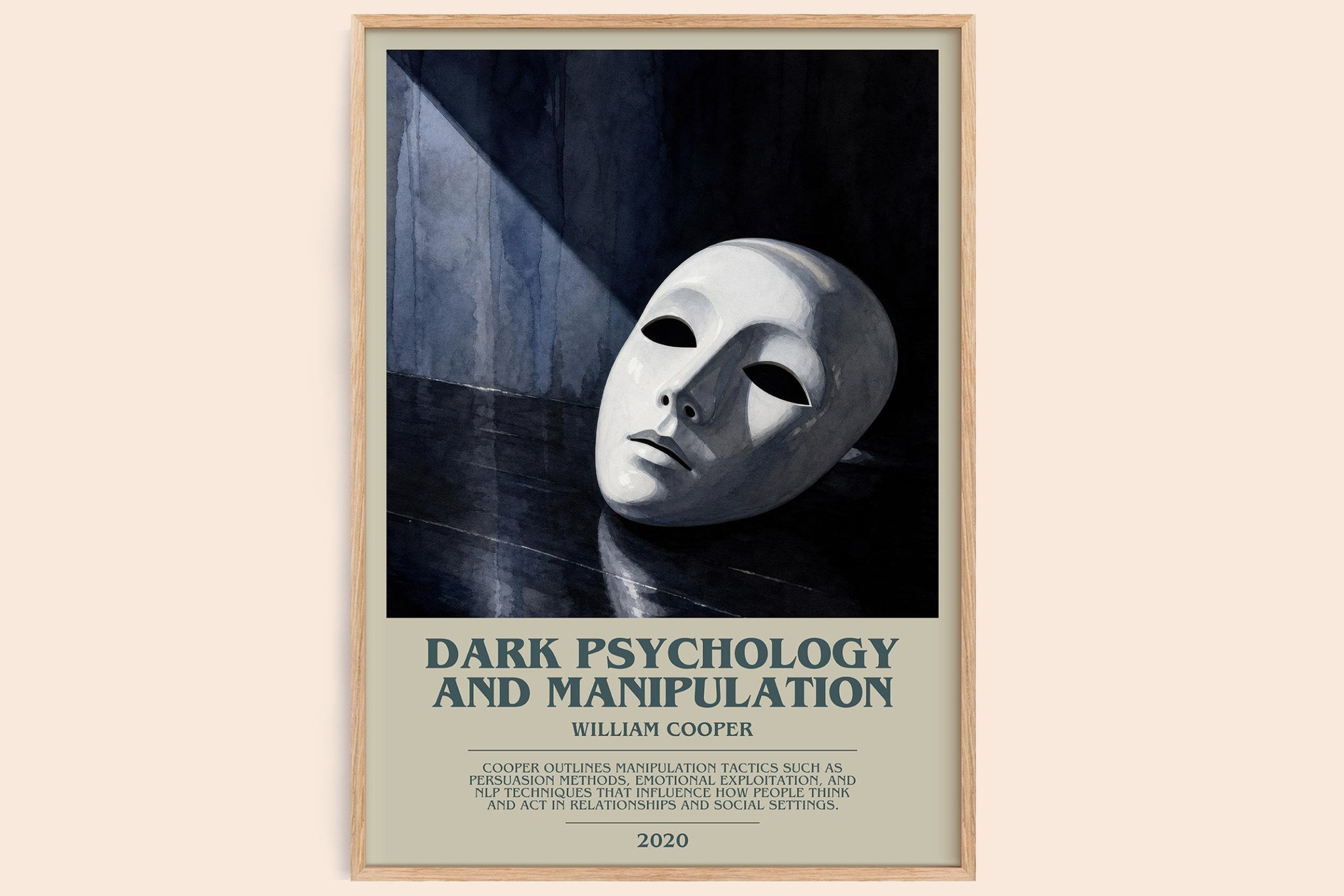 Dark Psychology and Manipulation Bookish Wall Art by William Cooper