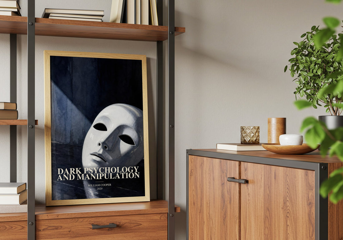 Dark Psychology and Manipulation book watercolour illustration paper finish options – matte satin gloss