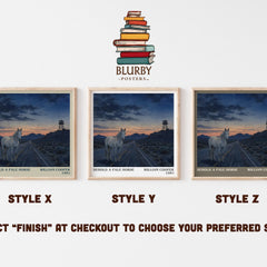 Behold a Pale Horse literary print in frame leaning in hallway – non fiction wall art