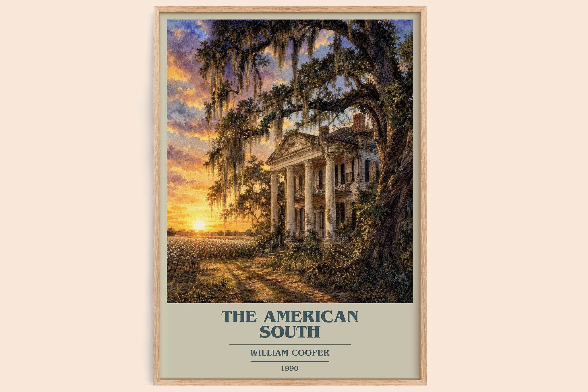 The American South Book Cover Poster by William Cooper