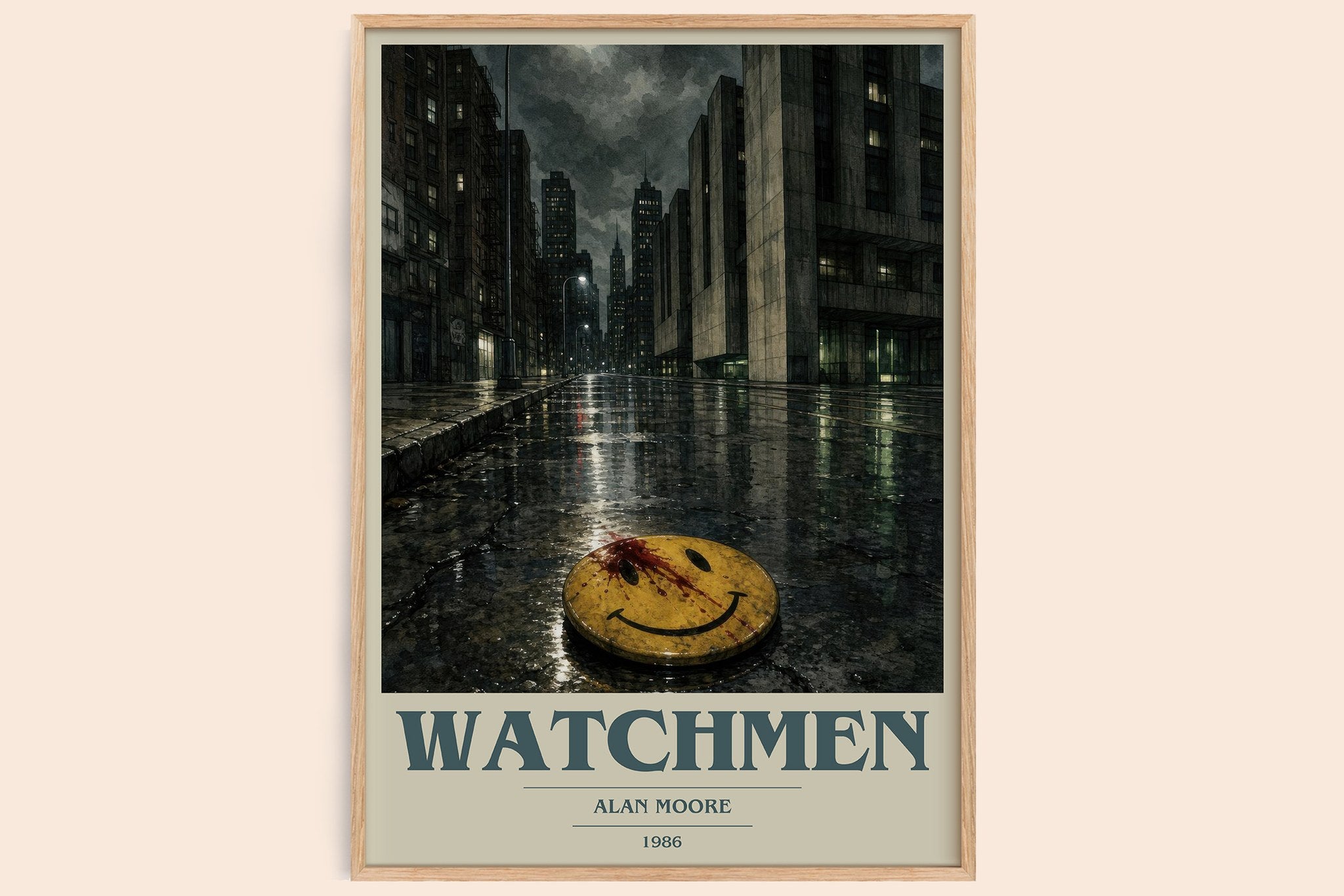 Watchmen Book Cover Poster by Alan Moore
