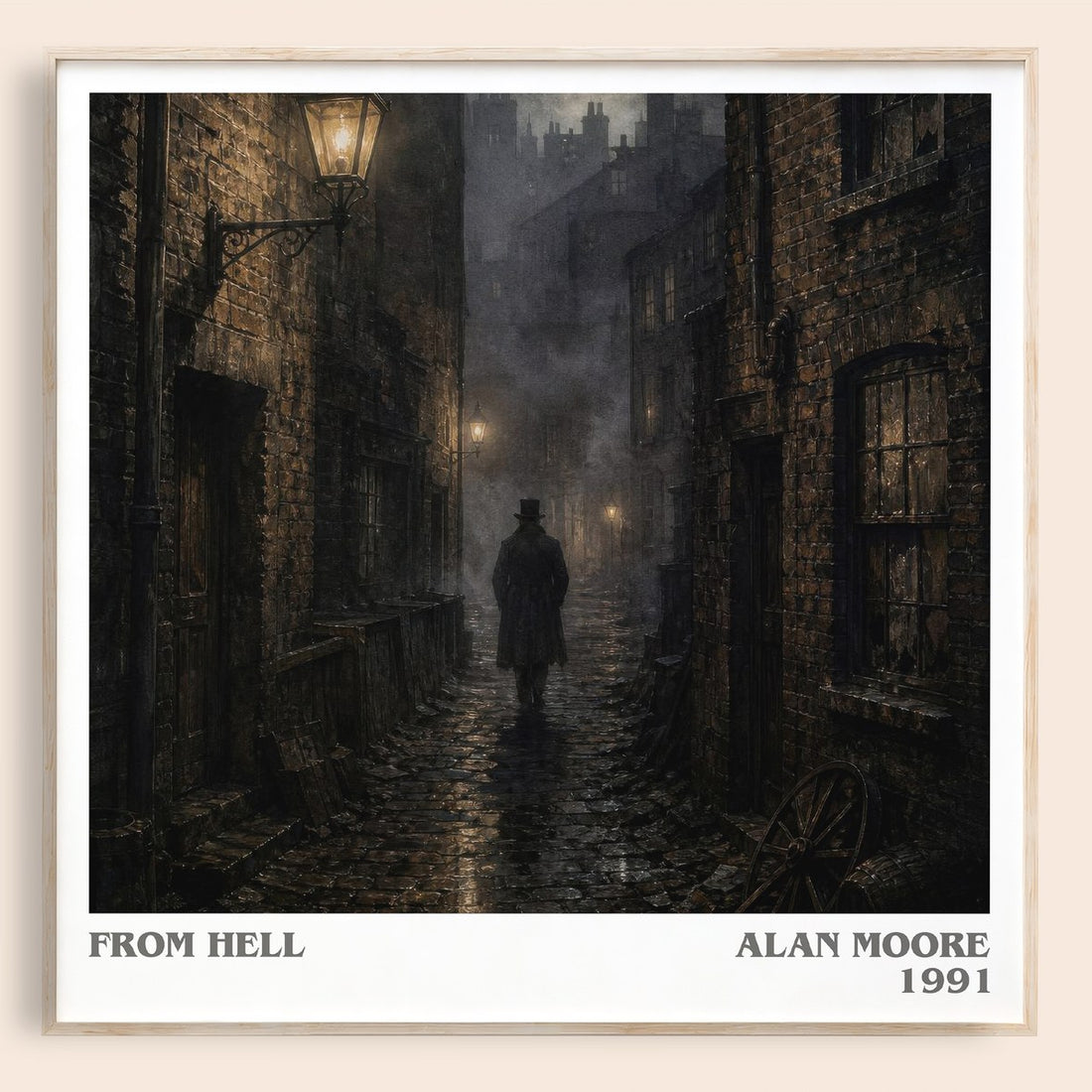 From hell literary book poster by Alan Moore – framed literary art print
