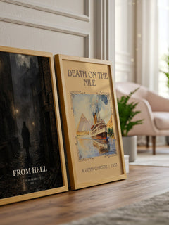 From hell watercolour print framed by window – literary home decor