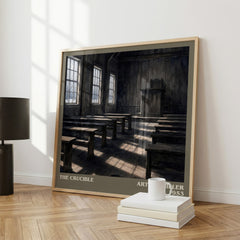 The Crucible literary print framed by window – literary home decor
