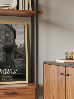 Death of a Salesman book watercolour illustration paper finish options – matte satin gloss