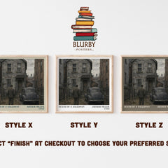 Death of a Salesman Literary Art Print by Arthur Miller – Style X, Y and Z square prints side by side – choose your finish