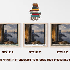 A View from the Bridge literary print in frame leaning in hallway – literary fiction wall art
