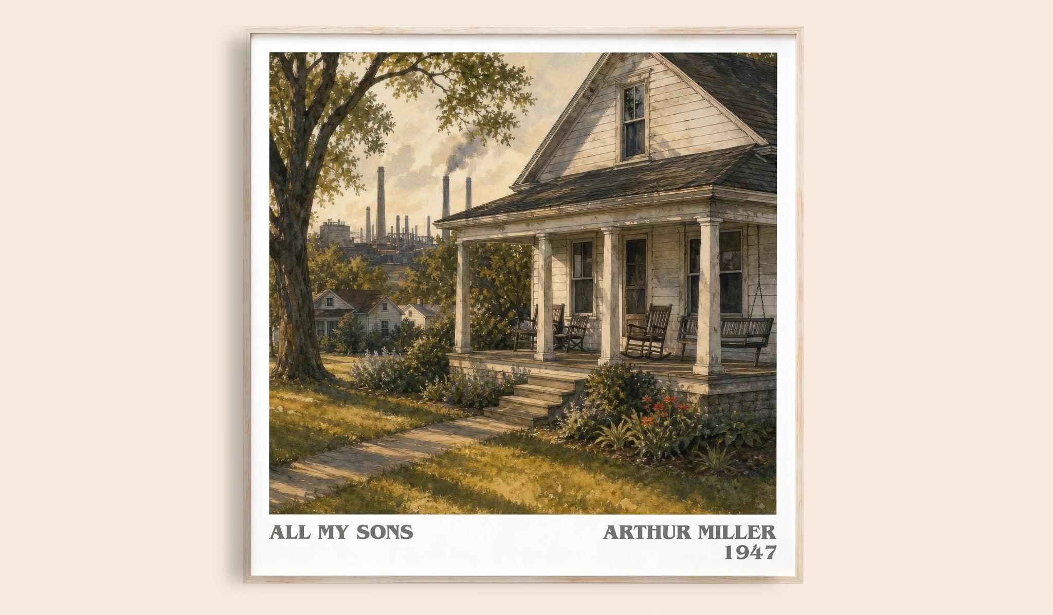 All My Sons Literary Art Print by Arthur Miller