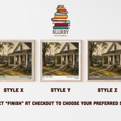 All My Sons literary print in frame leaning in hallway – literary fiction wall art