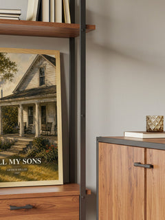 All My Sons book watercolour illustration paper finish options – matte satin gloss