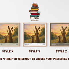 Guess How Much I Love You literary print in frame leaning in hallway – childrens wall art