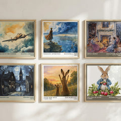 Guess How Much I Love You literary art print colour and style options – Sam McBratney book art