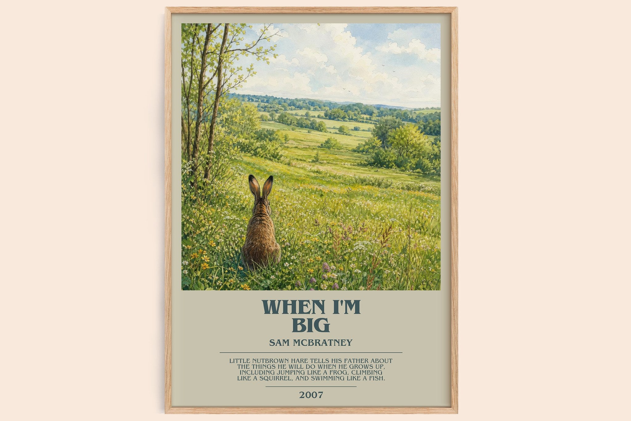 When I'm big Bookish Wall Art by Sam McBratney