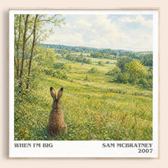 When I'm big literary book poster by Sam McBratney – framed literary art print