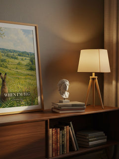 When I'm big watercolour print on bookshelf – Sam McBratney fan gift