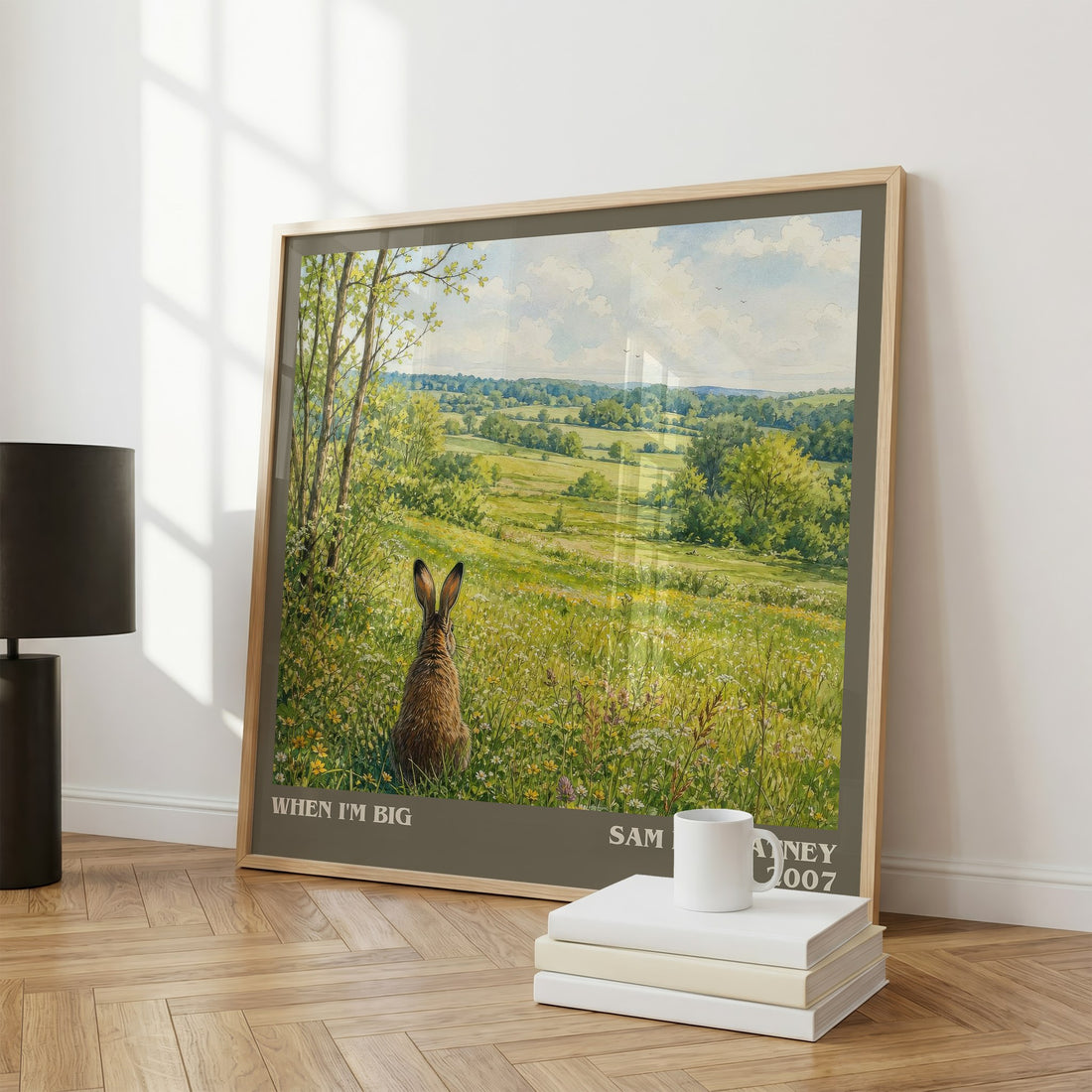When I'm big literary print framed by window – literary home decor