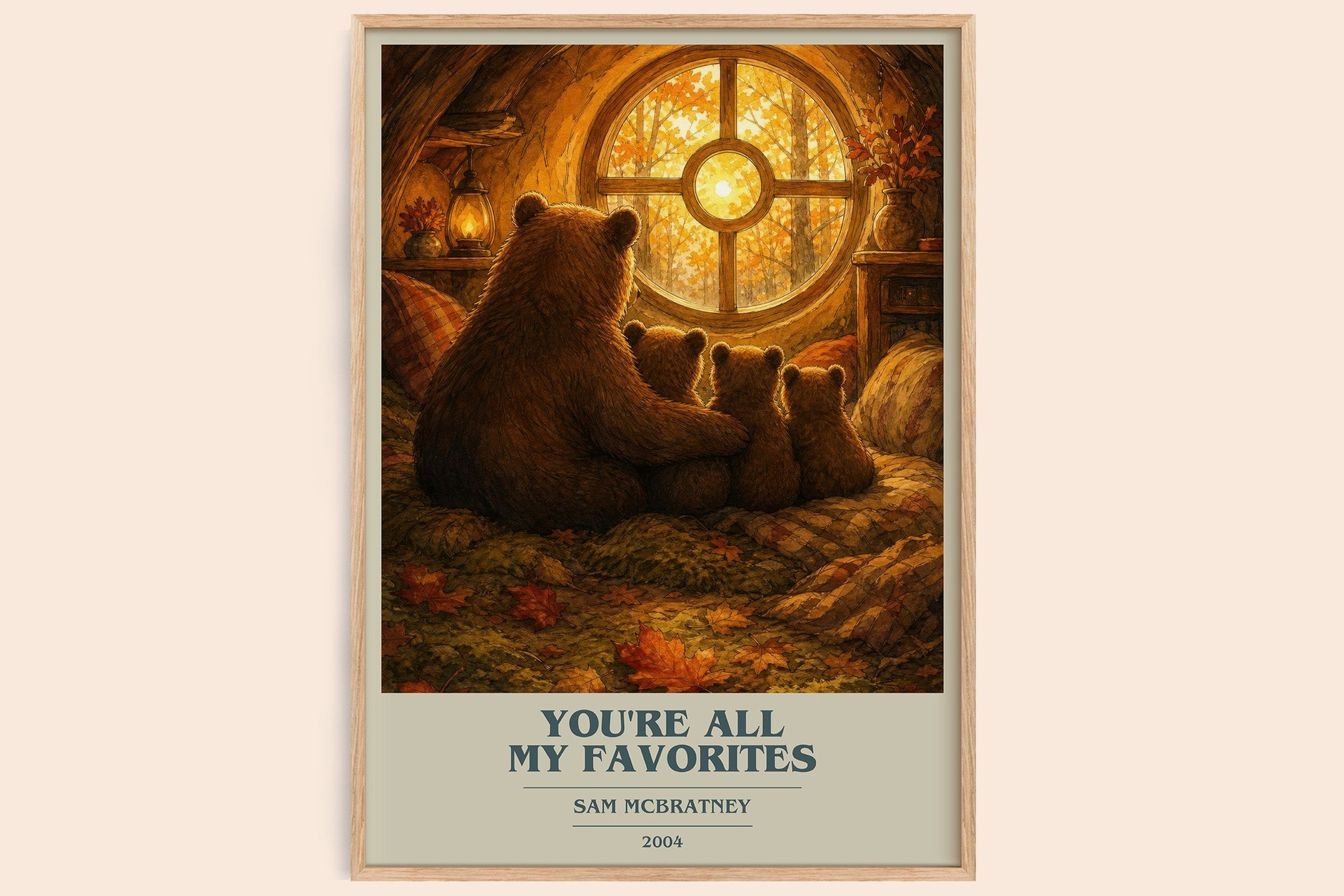 You're all my favorites Book Cover Poster by Sam McBratney
