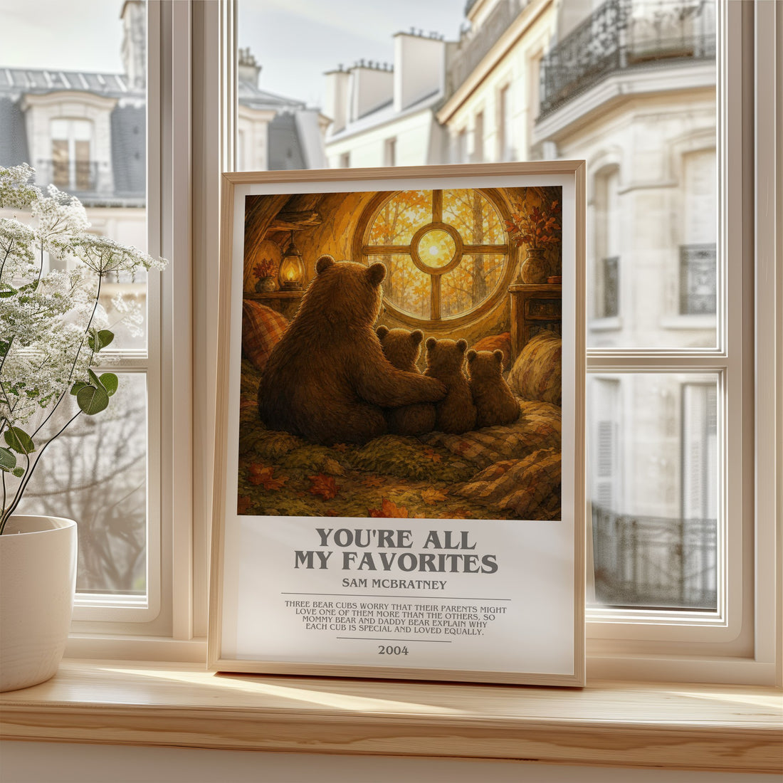 You're all my favorites bookish poster colour and style options – Sam McBratney book art