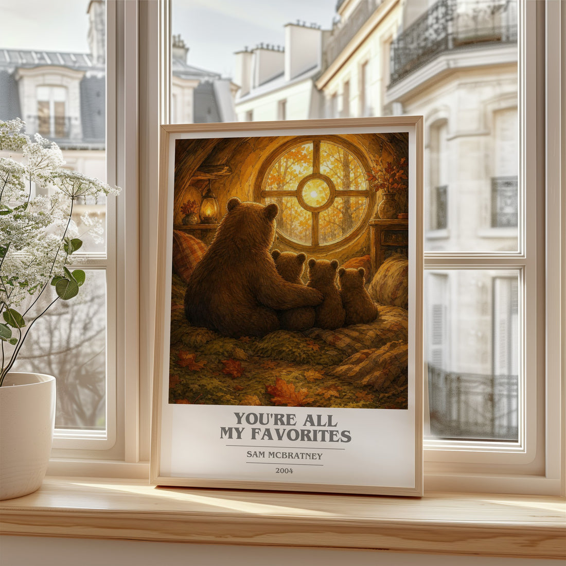 You're all my favorites book cover poster colour and style options – Sam McBratney book art