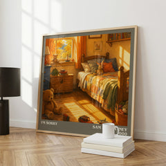 I'm Sorry literary print framed by window – literary home decor